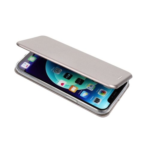 Pouzdro / obal na Apple iPhone 13 Pro Max šedé - knížkové Forcell Elegance