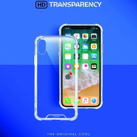 Obal / kryt na Apple iPhone 14 Transparentný - Jelly Roar case