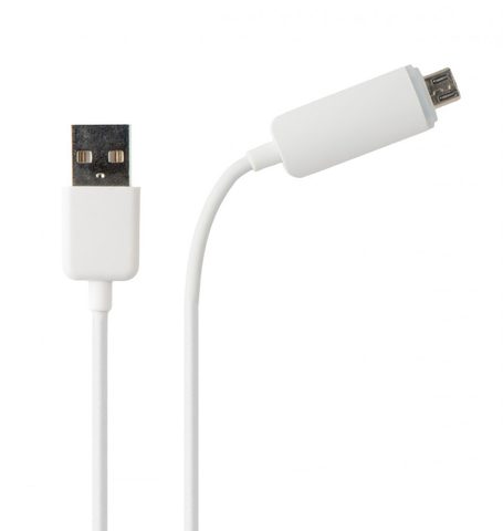 Svítící datový kabel Micro USB bílý