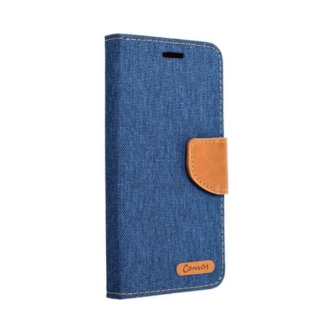 Puzdro / obal pre Apple iPhone 6/6S modré - kniha Canvas