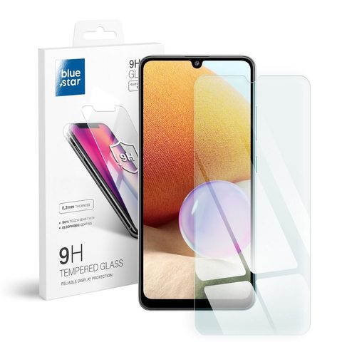 Edzett / védőüveg Samsung Galaxy A32 4G / LTE teljes öntapadó kék csillag