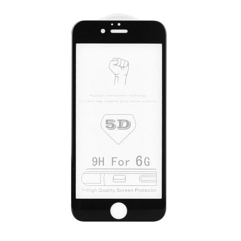 Edzett / védőüveg Apple iPhone 7 / 8 fehér - 5D Roar Glass full adhesive