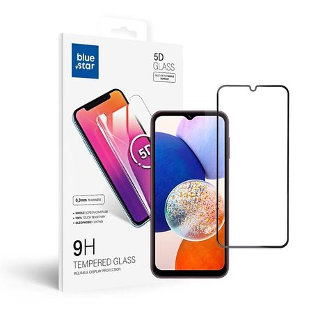 Tvrzené / ochranné sklo Samsung Galaxy A14 5G černé plné lepení - Blue Star