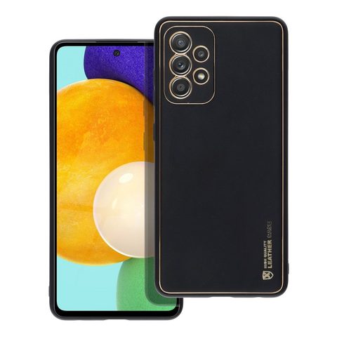 Obal / kryt na Samsung Galaxy A52 5G / A52 LTE / A52S černý - Forcell LEATHER Case