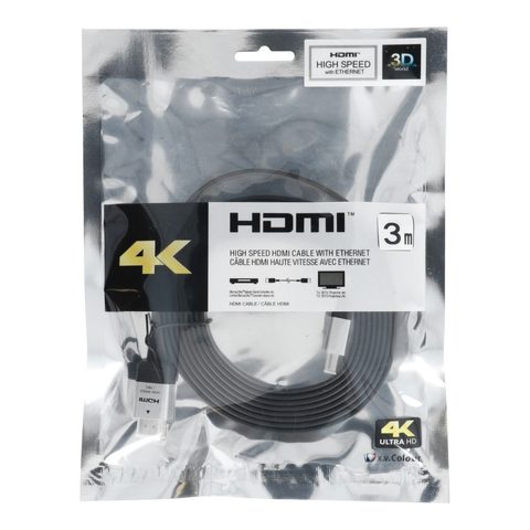 Kabel HDMI - HDMI Vysokorychlostní s Ethernetem ver. 2.0 3m