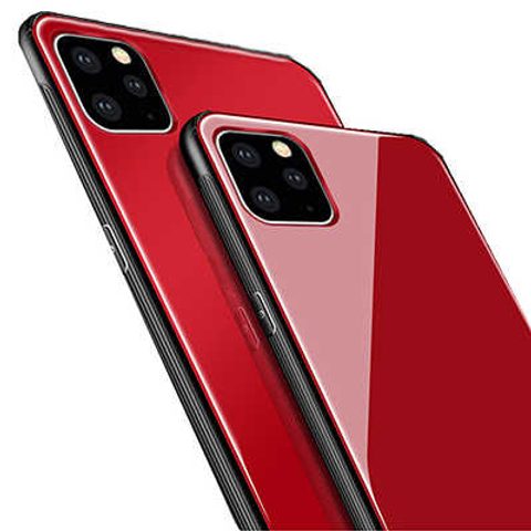 Obal / kryt pre Apple iPhone 11 Pro Max červené - Forcell Glass Case