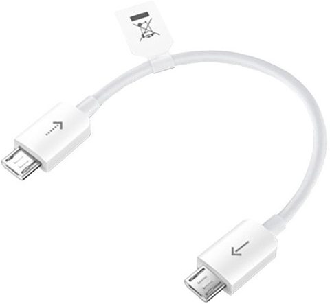 Dátový kábel micro USB / micro USB biely - Huawei AF16 Original