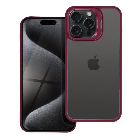 Obal / kryt na Apple iPhone 15 PRO MAX fialový - BRACKET