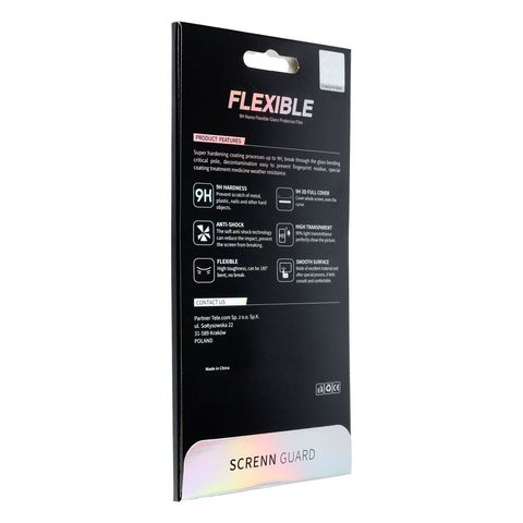Edzett / védőüveg Apple iPhone 14 Pro Max 6,7" - fekete Bestsuit Flexible Hybrid 5D
