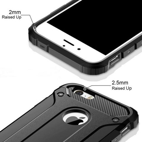 Obal / kryt pre Apple iPhone 7 / 8 čierne - Forcell ARMOR