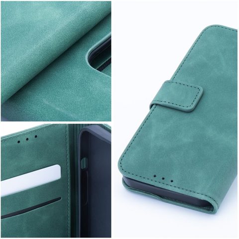 Pouzdro / obal na Samsung Galaxy A22 5G zelené - knížkové Forcell Tender
