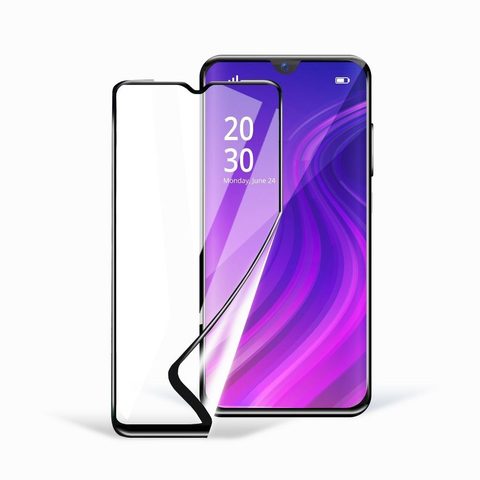 Edzett / védőüveg Samsung Galaxy A50 / A30 / A20 fekete - 5D Full Glue Kerámiaüveg