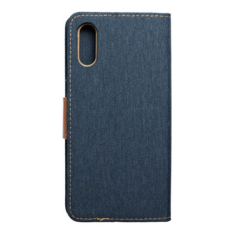 Pouzdro / obal na Samsung Galaxy A02 modré - knížkové Canvas Book case