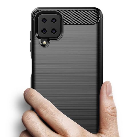 Obal / kryt pre Samsung Galaxy A12 čierny - Carbon Case