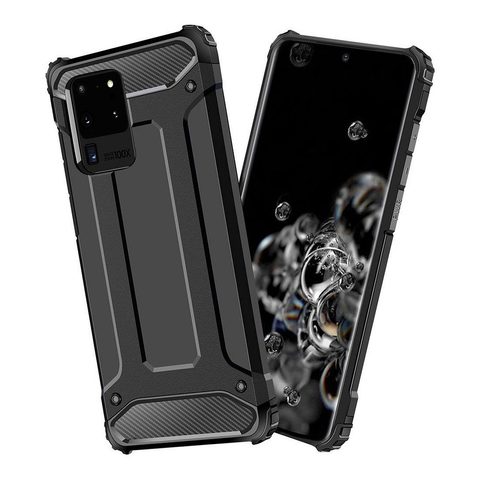 Obal / kryt pre Samsung Galaxy S20 Ultra čierny - Forcell ARMOR