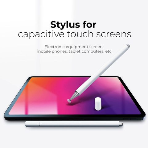 Stylus for Touch Screens Capacitive white