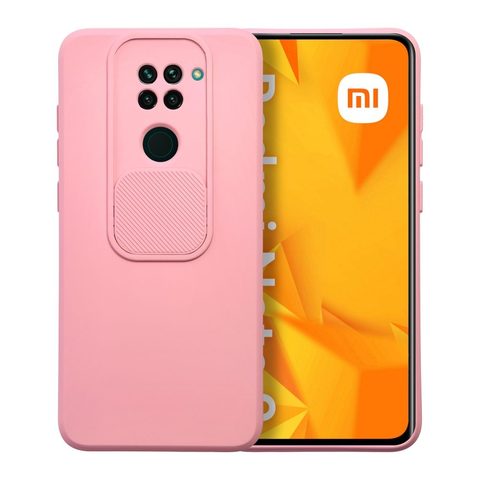 Obal / kryt na Xiaomi Redmi Note 9 růžový - SLIDE Case