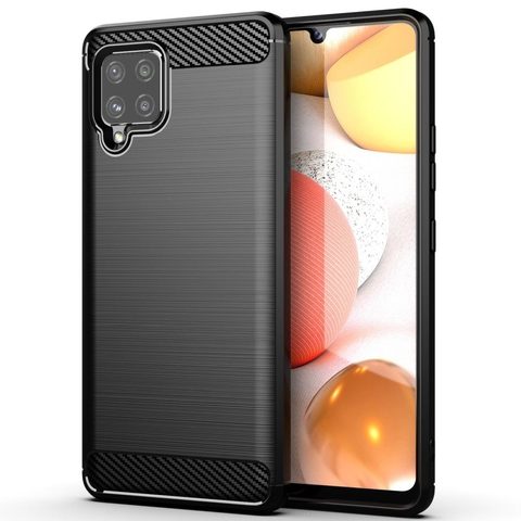 Obal / kryt pre Samsung Galaxy A42 5G čierny - Forcell CARBON Case