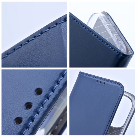 Puzdro / obal pre Apple iPhone 14 PRO MAX modré - kniha Smart magneto