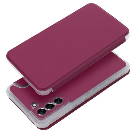 Pouzdro / obal Samsung Galaxy S21 FE fialový - knížkový PIANO Book