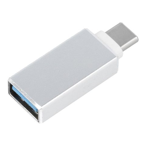 Adaptér OTG USB A / USB Type-C 3.0 biely