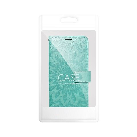 Puzdro / obal na Samsung Galaxy A25 zelené mandala - kniha MEZZO