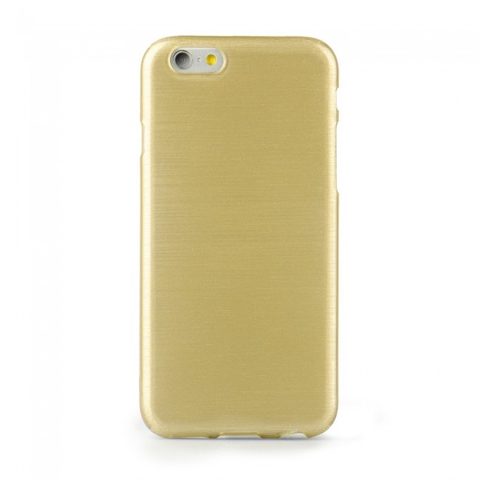 Obal / kryt na Apple iPhone 7 / iPhone 8 / SE 2020 / SE 2022 zlatý - Jelly Case Brush