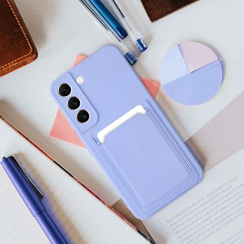 Obal / kryt na Samsung Galaxy A05S fialový - CARD Case