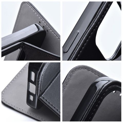 Puzdro / obal na Samsung Galaxy A12 / M12 čierne- kniha Smart Magneto