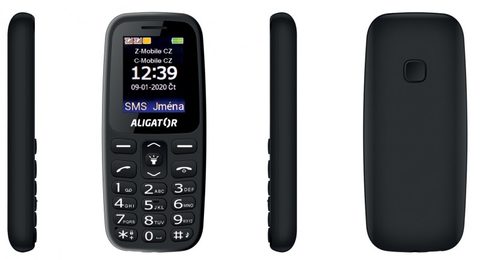 ALIGATOR A220 Senior Dual SIM fekete