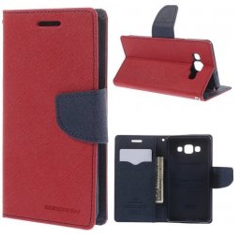 Pouzdro / obal na Samsung Galaxy A5 červeno-modré - knížkové Fancy Diary