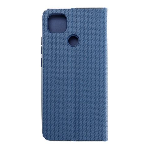 Puzdro / obal pre Xiaomi Redmi 9C / 9C NFC modrý - kniha Forcell LUNA Carbon