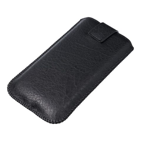 Puzdro / obal pre Apple Iphone 5/5S/SE/5C čierne - zaťahovacie Forcell Slim Kora 2