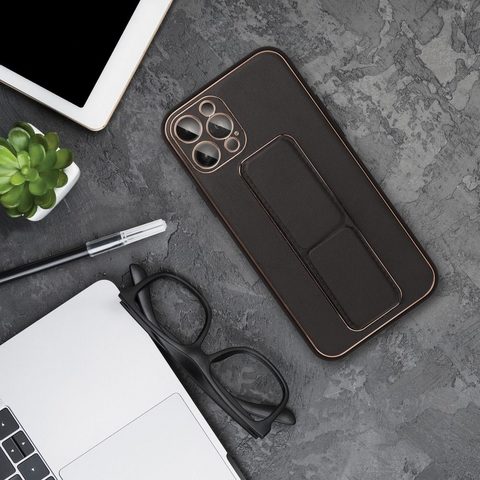 Obal / kryt na Samsung Galaxy A13 4G (LTE) černý - Leather Case se stojánkem