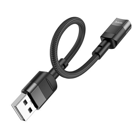 Adaptér USB-A / USC-C 10 cm černý - HOCO