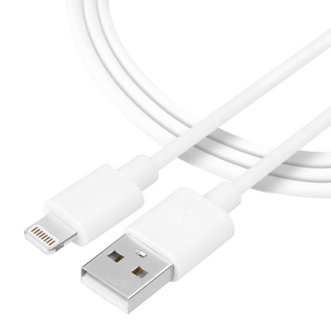 Taktikai sima menetes kábel USB-A / villám 0,3m fehér