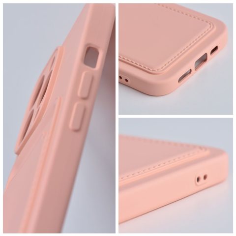 Obal / kryt pre IPHONE 12 / 12 PRO pink Forcell CARD CASE