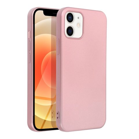 Obal / kryt na Apple iPhone 12 / 12 PRO růžový Forcell Metallic