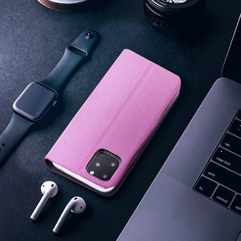 Puzdro / obal pre Apple iPhone 13 Pro Max ružové - kniha SENSITIVE
