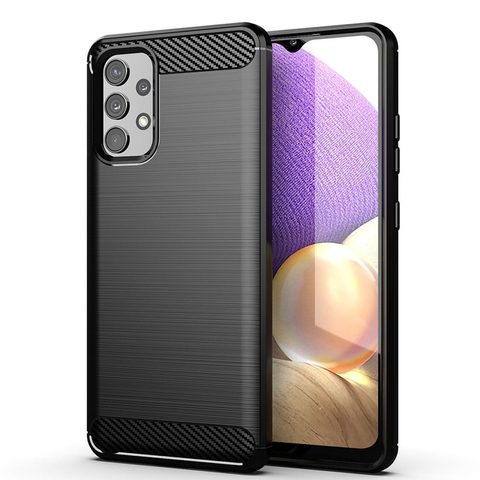 Borító / Cover for Samsung Galaxy A32 5G fekete - Carbon Case