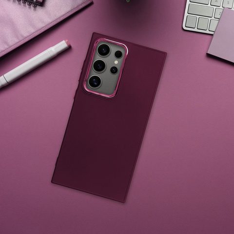 Obal / kryt na Samsung Galaxy A12 fialový - FRAME