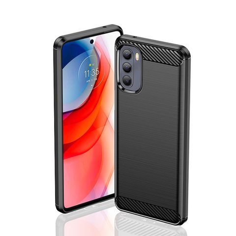 Borító Samsung Galaxy A03s fekete - Forcell CARBON