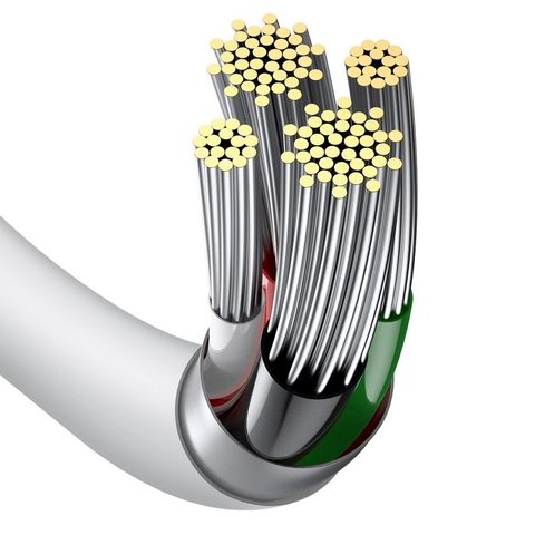 Kabel Apple Lightning 8-pin 2,4A Superior Series Fast Charging CALYS-C02 2 metry bílý - BASEUS