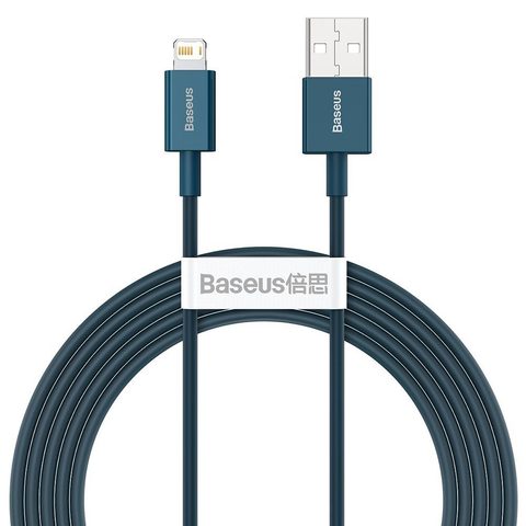 Datový kabel pro iPhone USB / Lightning modrý - BASEUS