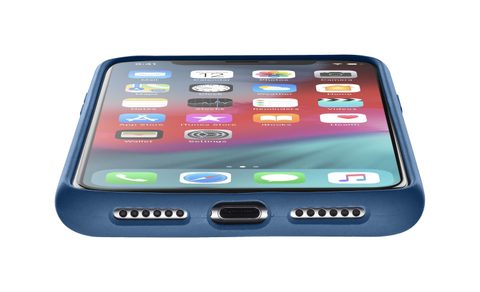 Obal / kryt na Apple iPhone Xs Max modrý - Cellularline Sensation