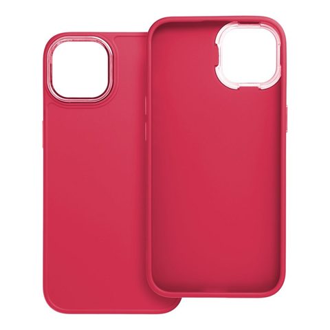 Obal / kryt na Apple iPhone 14 červené - Rámové puzdro