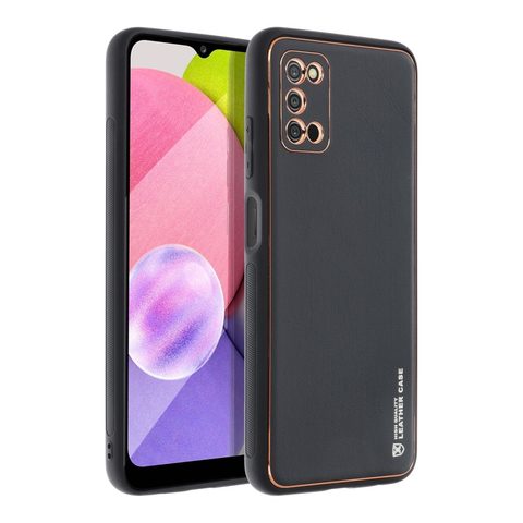 Obal / kryt pre Samsung Galaxy A03S čierny - Forcell LEATHER