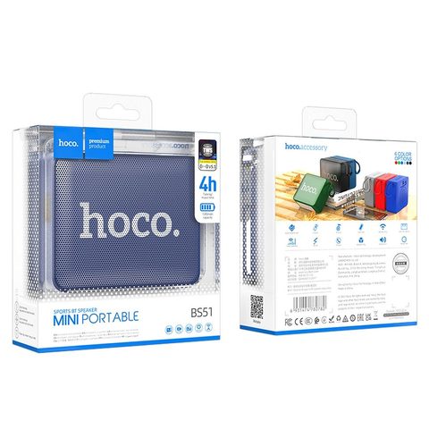 Bluetooth reproduktor HOCO Gold Brick Sports BS51 modrý