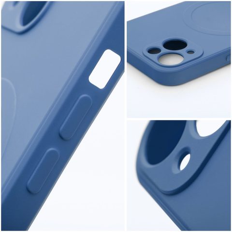 tok / borító Apple iPhone 12 kék - Sillicone Mag Cover - Szilikon Mag Cover