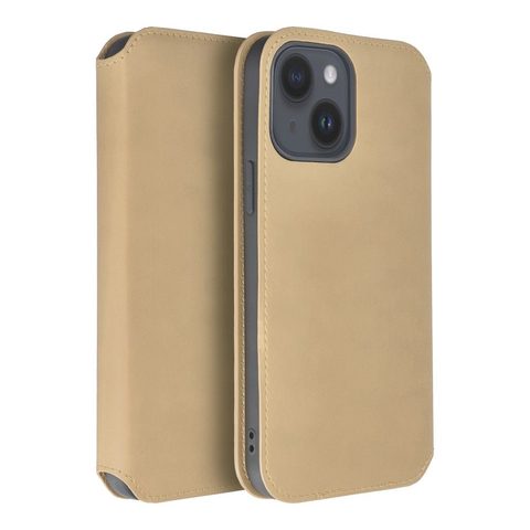 Pouzdro / obal na Apple iPhone 15 zlaté - knížkové Dual Pocket